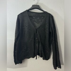 Front tie long sleeve Cardigan